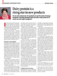 Dairy protein is a rising star in new products
